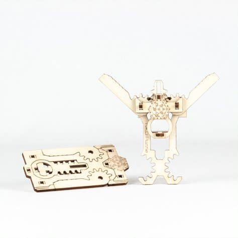 NKD Puzzle - Wholesale DIY Craft Kit - CARDKIT Vintage Wooden Toy “Pince”1