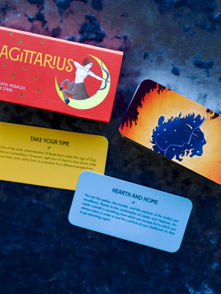 Sagittarius Pocket Zodiac Cards: 40 Magical Messages for wholesale by Red Wheel/Weiser LLC