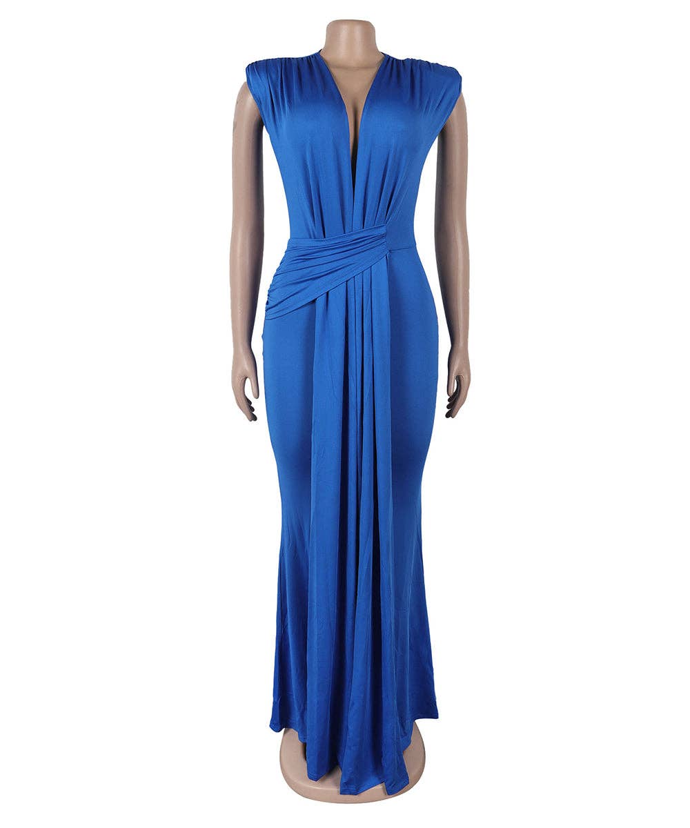 Aria Romance - Wholesale Formele jurk - Dames - Mouwloze Bodycon Midi Jurk11