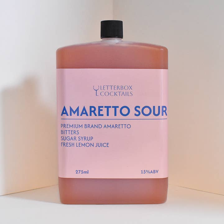 Amaretto Sours for wholesale by LetterBox Cocktails