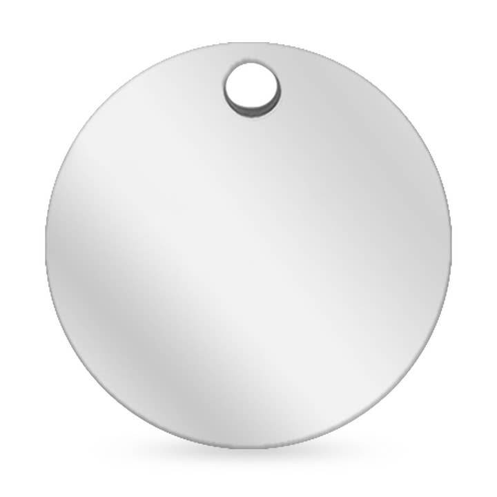 WJW - Wholesale Individual Charm/Pendant - Thin Blank Stainless Steel Round Pendant0