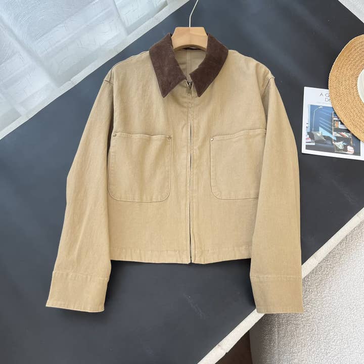 Rosa Clothing - Wholesale Jacket - Women's - Vintage-Inspired Classic barn jacket cropped jacket8