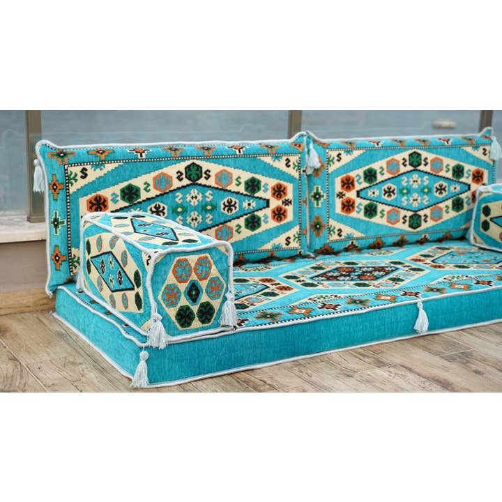 Arabic Sofa - Venta al por mayor Sofás - Conjunto de sofás árabes, sofá Majlis, rincón de lectura, sofá de suelo2