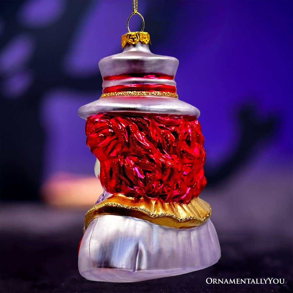 OrnamentallyYou - Wholesale Ornament - Horror Clown Head Glass Ornament, Halloween Tree Decor 5