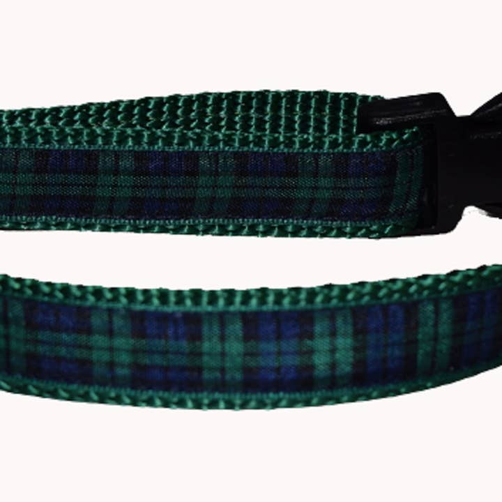 Dog Collar, Plaid Black Watch for wholesale by Colorful Collars