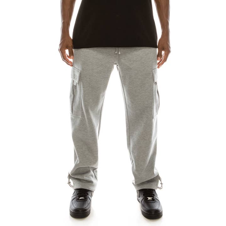 Victorious - Wholesale Pants - Men's - FL77 SOLID FLEECE HEAVYWEIGHT CARGO SWEATPANTS (OPEN PACK)19