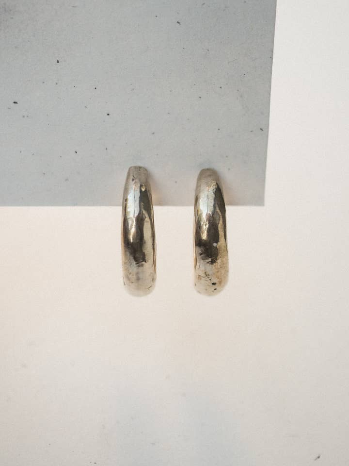 villa hoops | organic form hoops | bronze for wholesale by Emily Hartwell