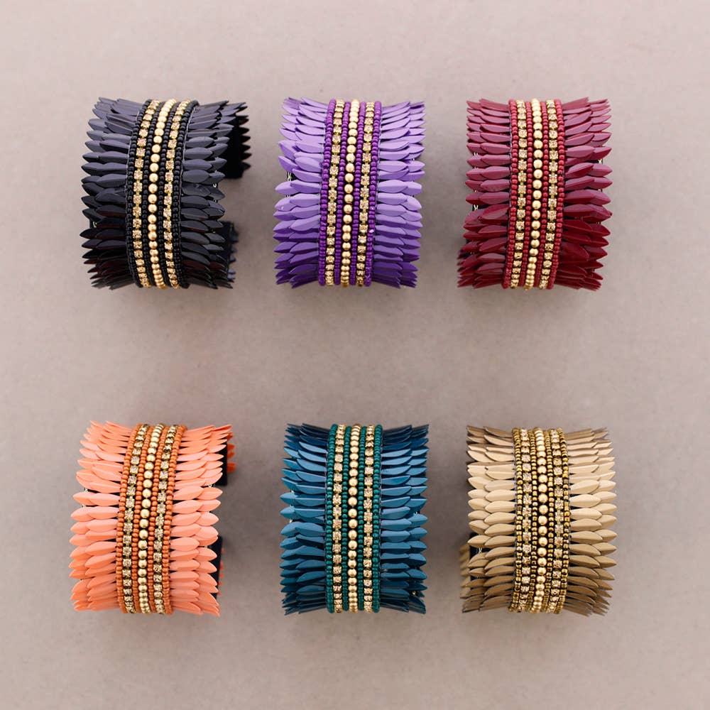 Sonata - Vente Bracelet de perles - Bracelet ajustable en sequins5