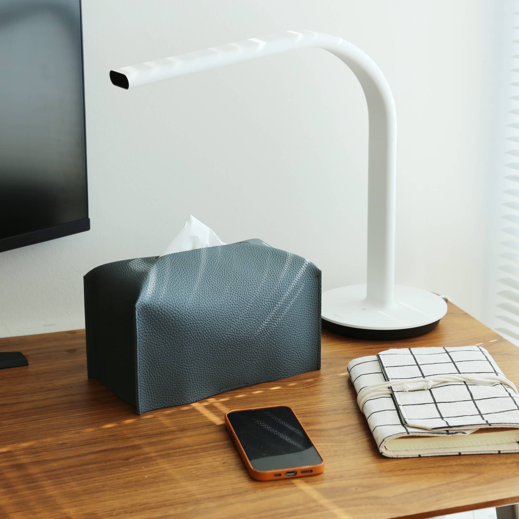 Zora Botanica - Vente Boîtes à mouchoirs - Housse en cuir végan pour boîte de mouchoirs rectangulaire10