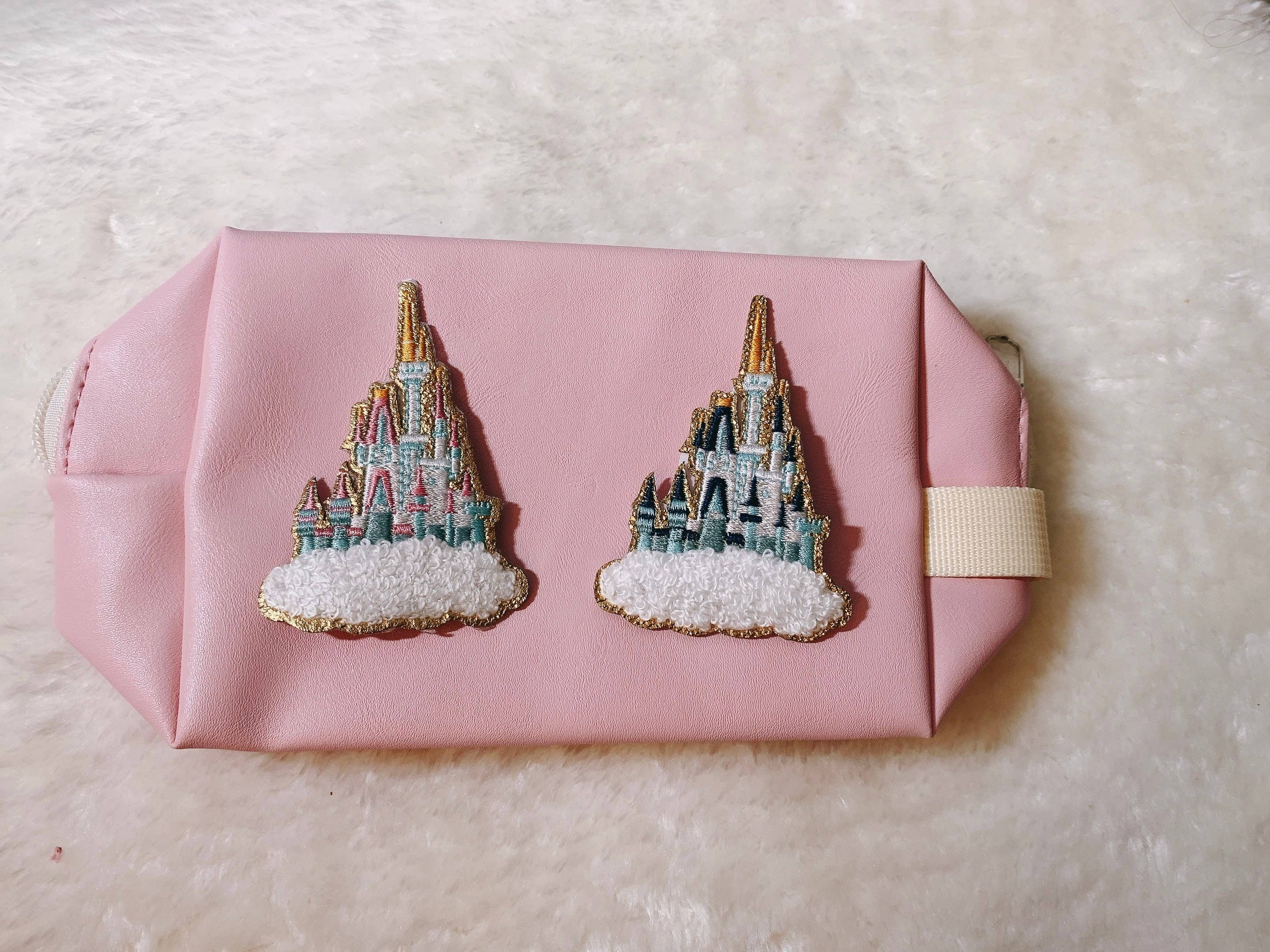 Raphael wonders - Wholesale Patch - Adhesive Castle rainbow Chenille Patch-Chenille Glitter2