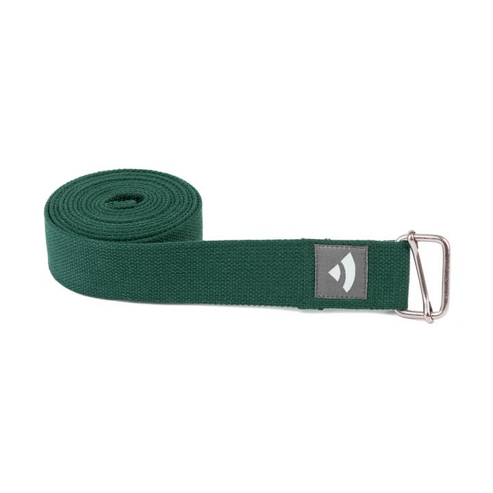 Bodynova - Wholesale Yoga Strap/Band - ASANA BELT yoga strap, with sliding buckle dark green0