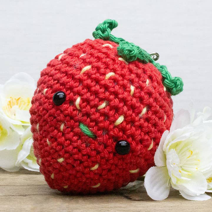 Kit de crochê faça você mesmo - Morango por atacado de Hardicraft