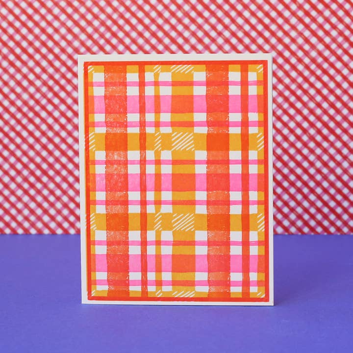 Heartell Press - Wholesale Stationery/Notecard Set - Woodcut Wovens Assorted Letterpress Cards Set
