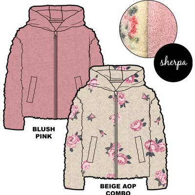 Girls Sherpa Jacket for wholesale by MID KIDS