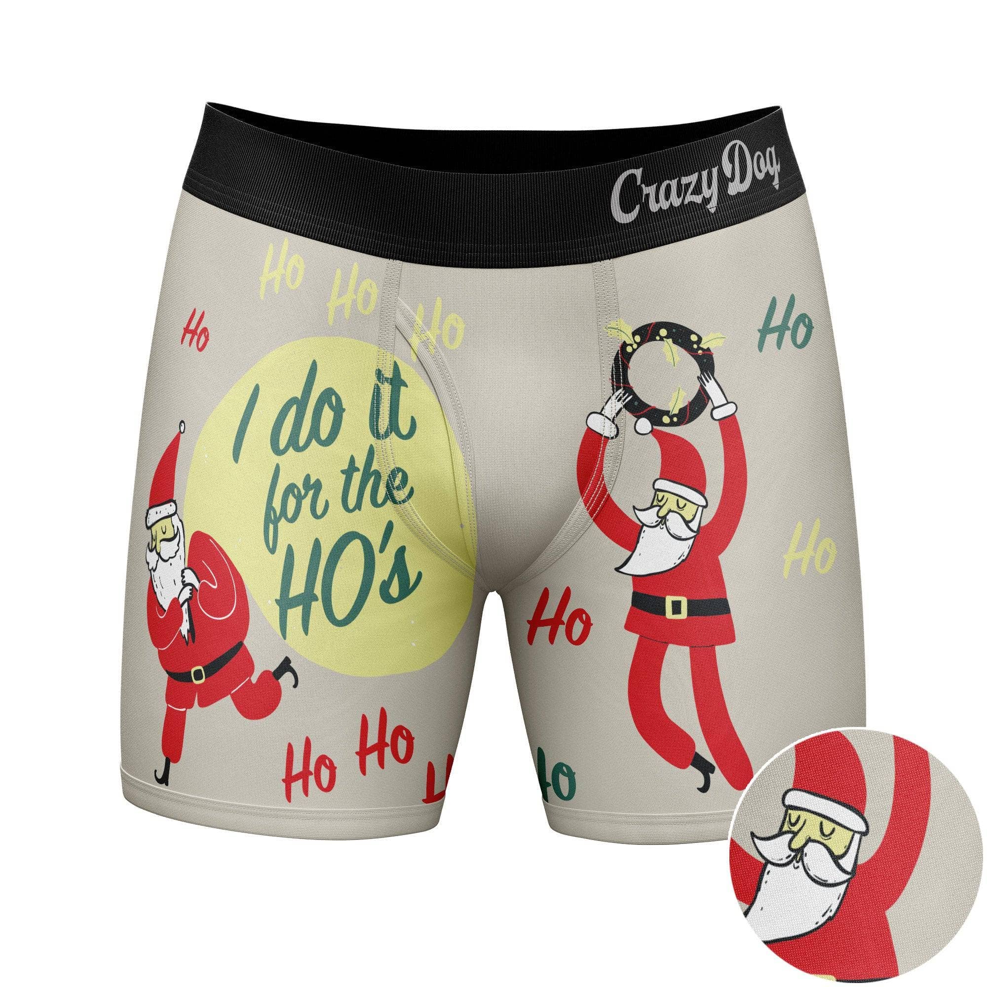 Multi I Do It For The Hos Funny Boxers Christmas Gift Underwear for wholesale on Faire1