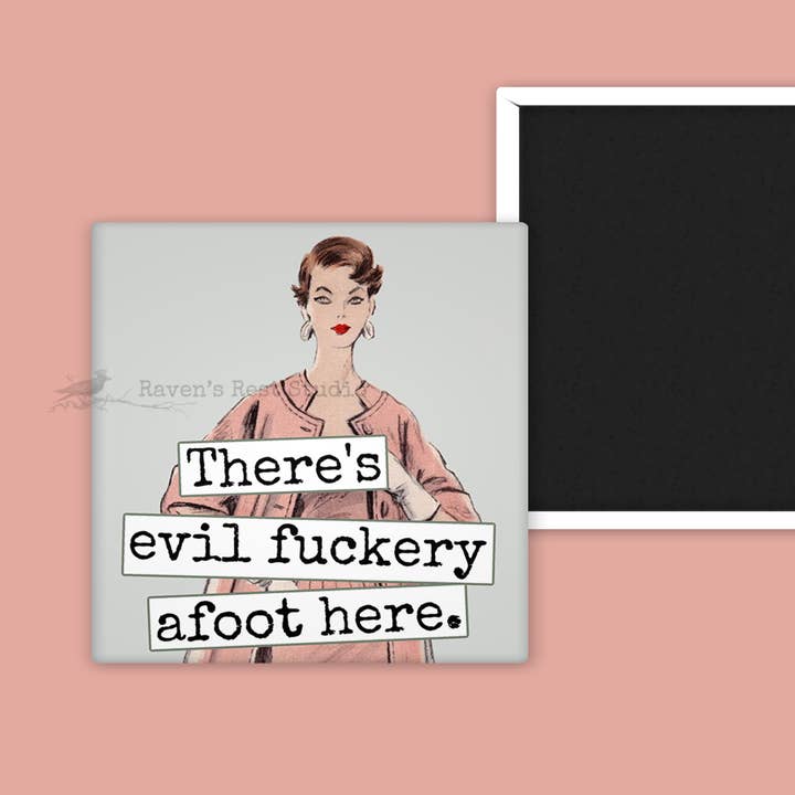 MAGNET. Lustig. Hier ist böses Teufelszeug im Gange. für den Großhandel von Raven's Rest Studio