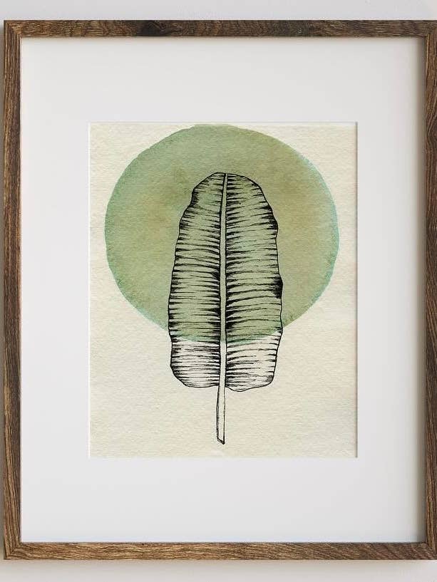 My Banana Leaf Art Print for wholesale by Jradartdesign