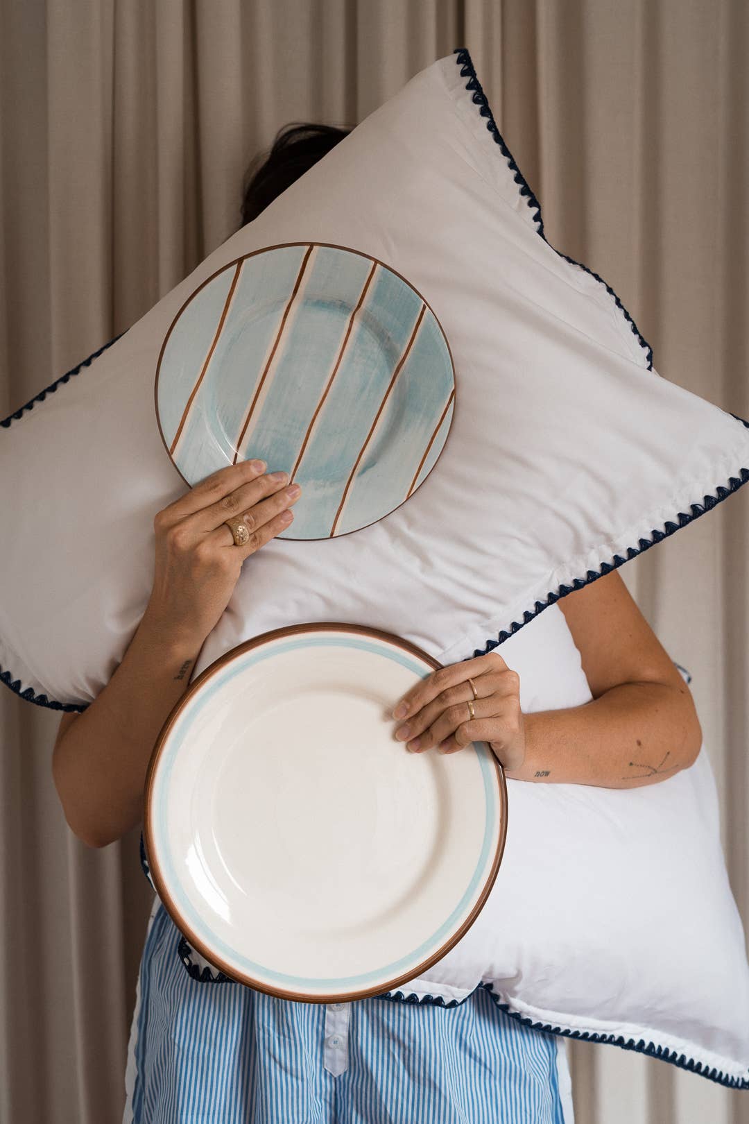 Valsa Home - Wholesale Dinner Plate - Pajama Dessert Plate - WS 1