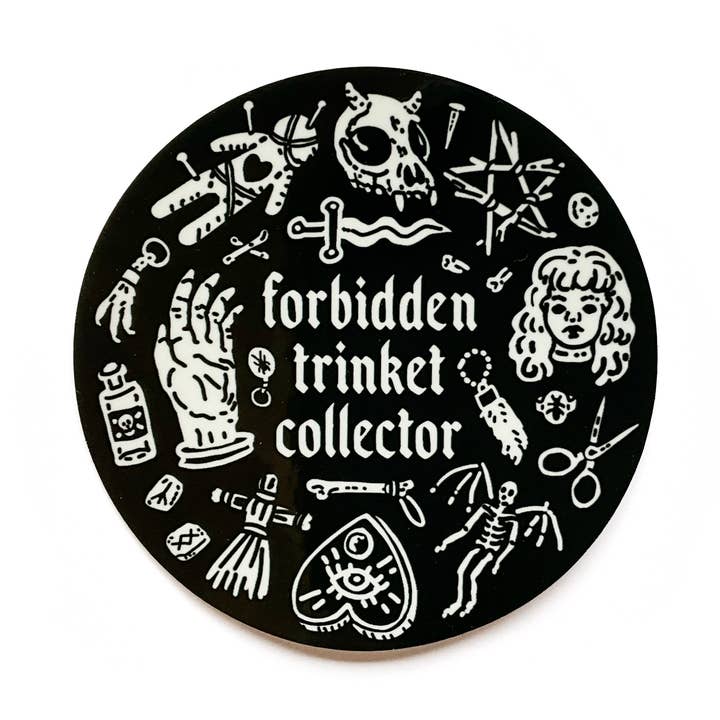 Autocollant de collectionneur de bibelots interdits pour la vente par Hissing Mink