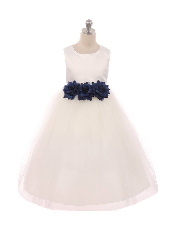 Kid's Dream - Wholesale Dress - Kids - Satin & Tulle 3 Flower Girls Dress5