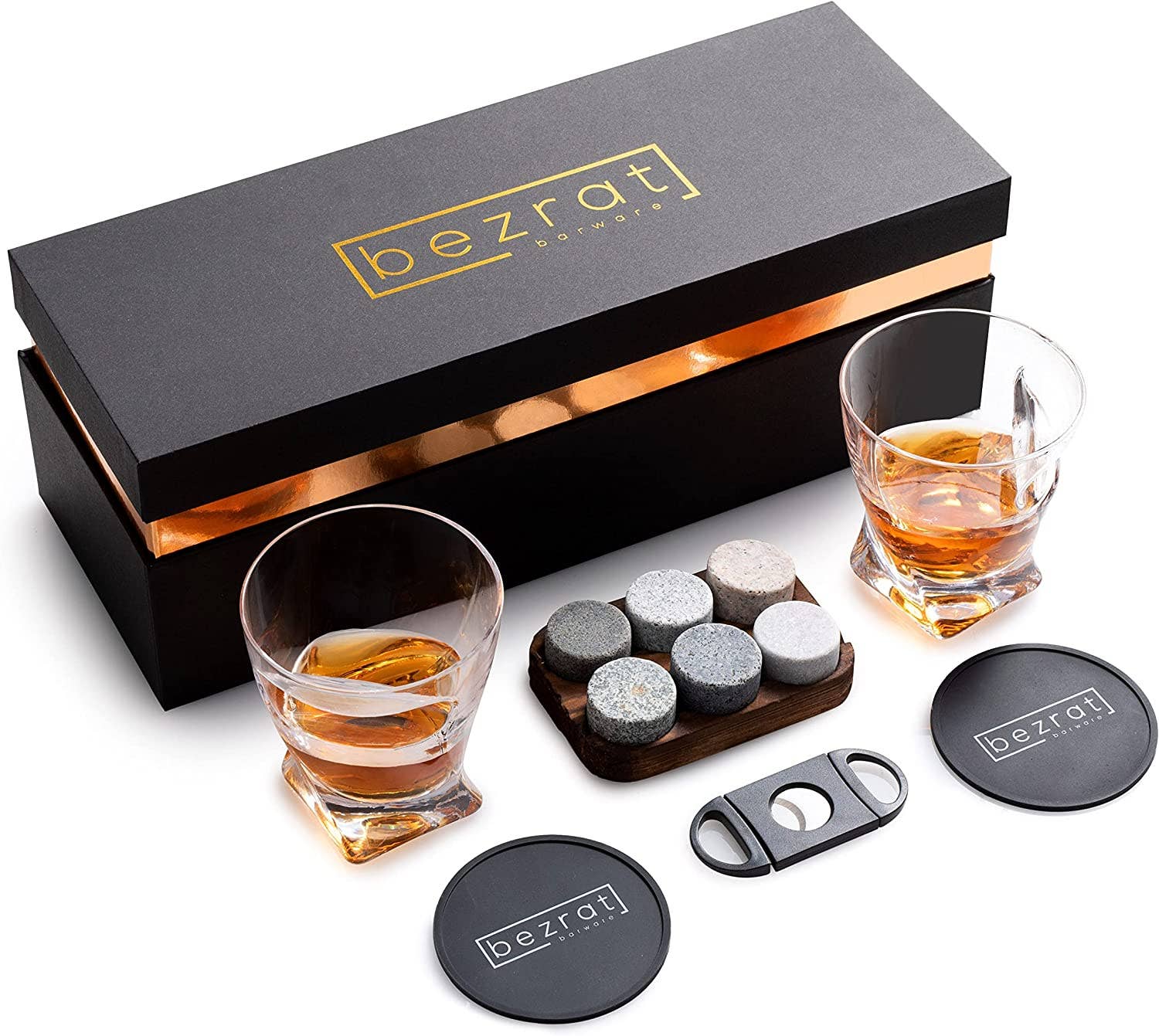 Bezrat - Wholesale Cocktail/Liquor Glass - Whiskey Glasses and Accessories - 12 pieces in Gift Box0