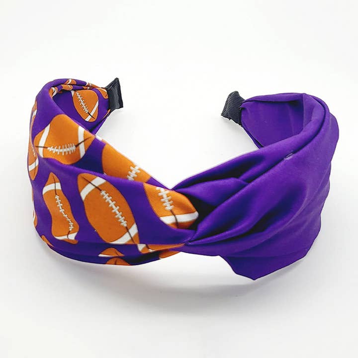 Sensibling Corp. - Wholesale Fashion Headband - Women's - Game Day Football Patterned Twisted Headband5