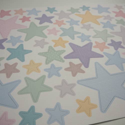 minimoi – Großhandel Wanddeko - Kind & Baby – Sticker Sterne Pastellfarben1