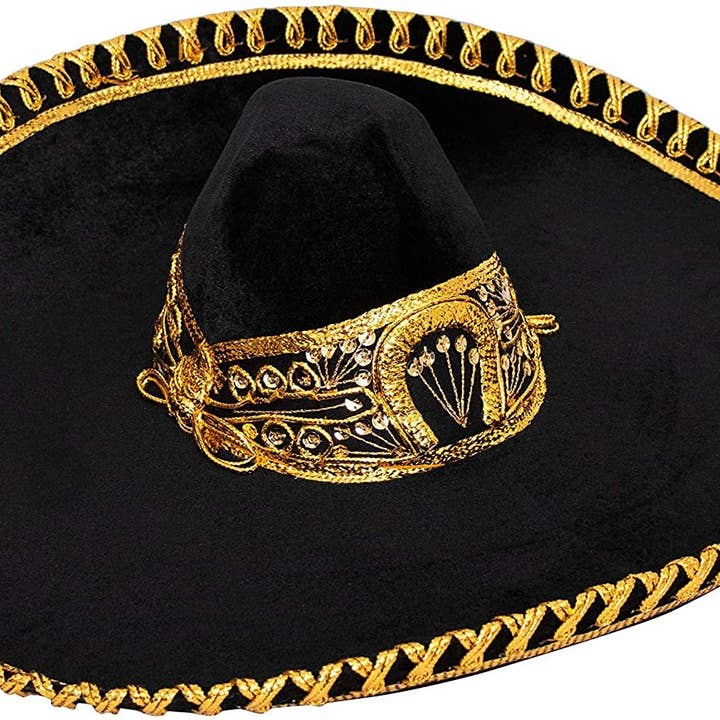 FESTMEX - Wholesale Costume - Unisex - Authentic Adult Mexican Sombrero Mariachi Charro Hat, Premium Mexican Hat for Costume Parties, 5 de Mayo, 16 de Septiembre0