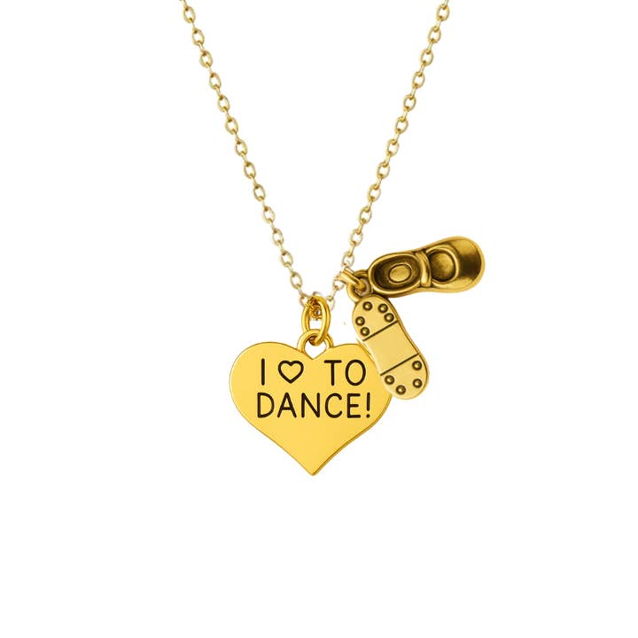 Tap Necklace- Love to Dance for wholesale by Sportybella