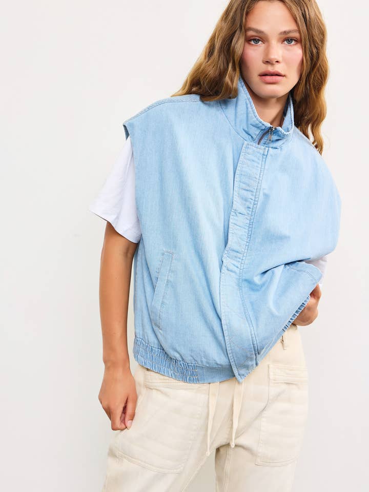 DENIM VEST for wholesale by Mustard Seed