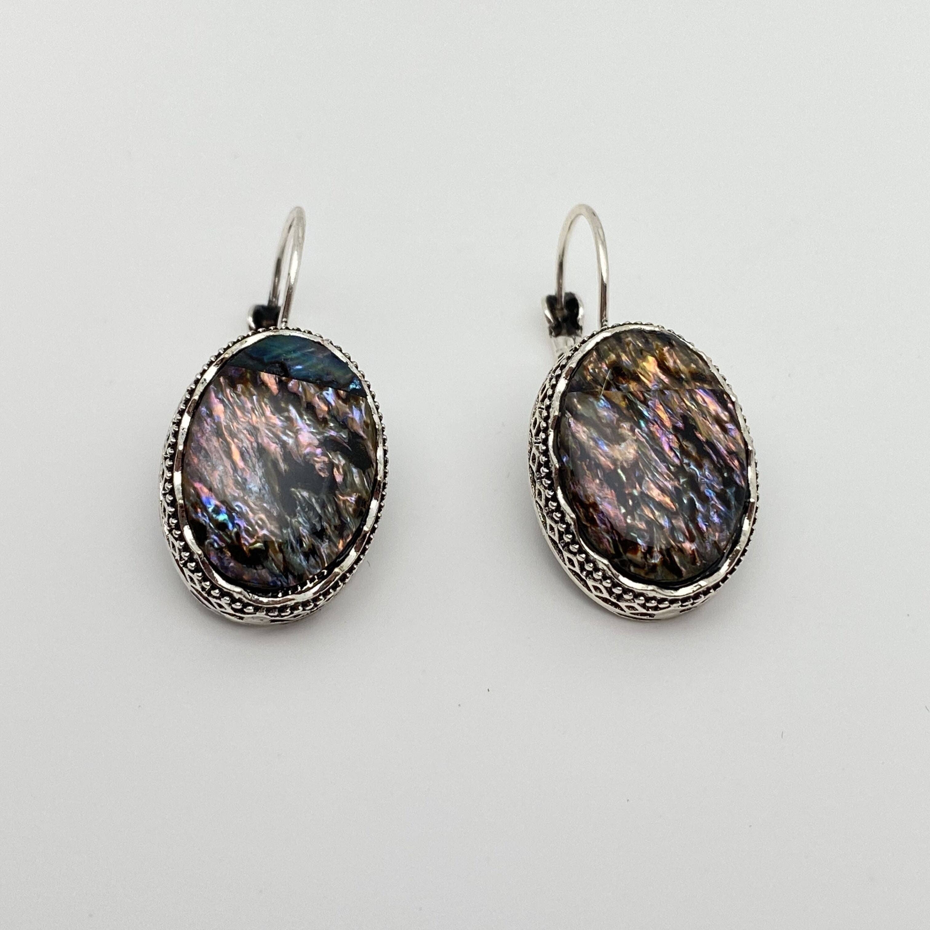 Mio Queena - Wholesale Dangle Earrings - Owl, Elephant, Geometric Abalone Shell Earrings6