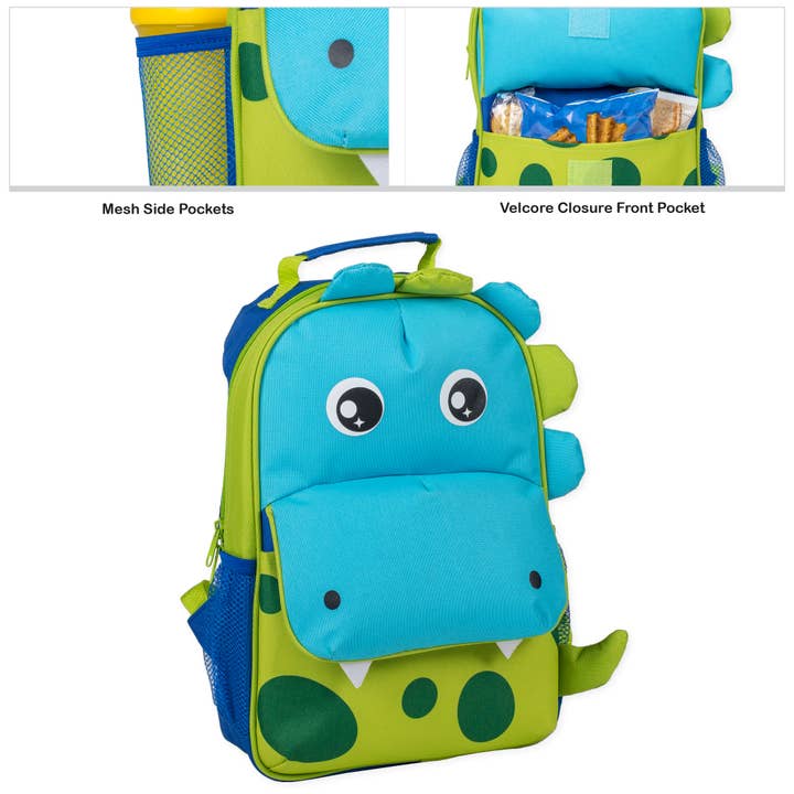 Dicksons - Wholesale Backpack - Kids - Dino Water Resistant Preschool Backpack with leash