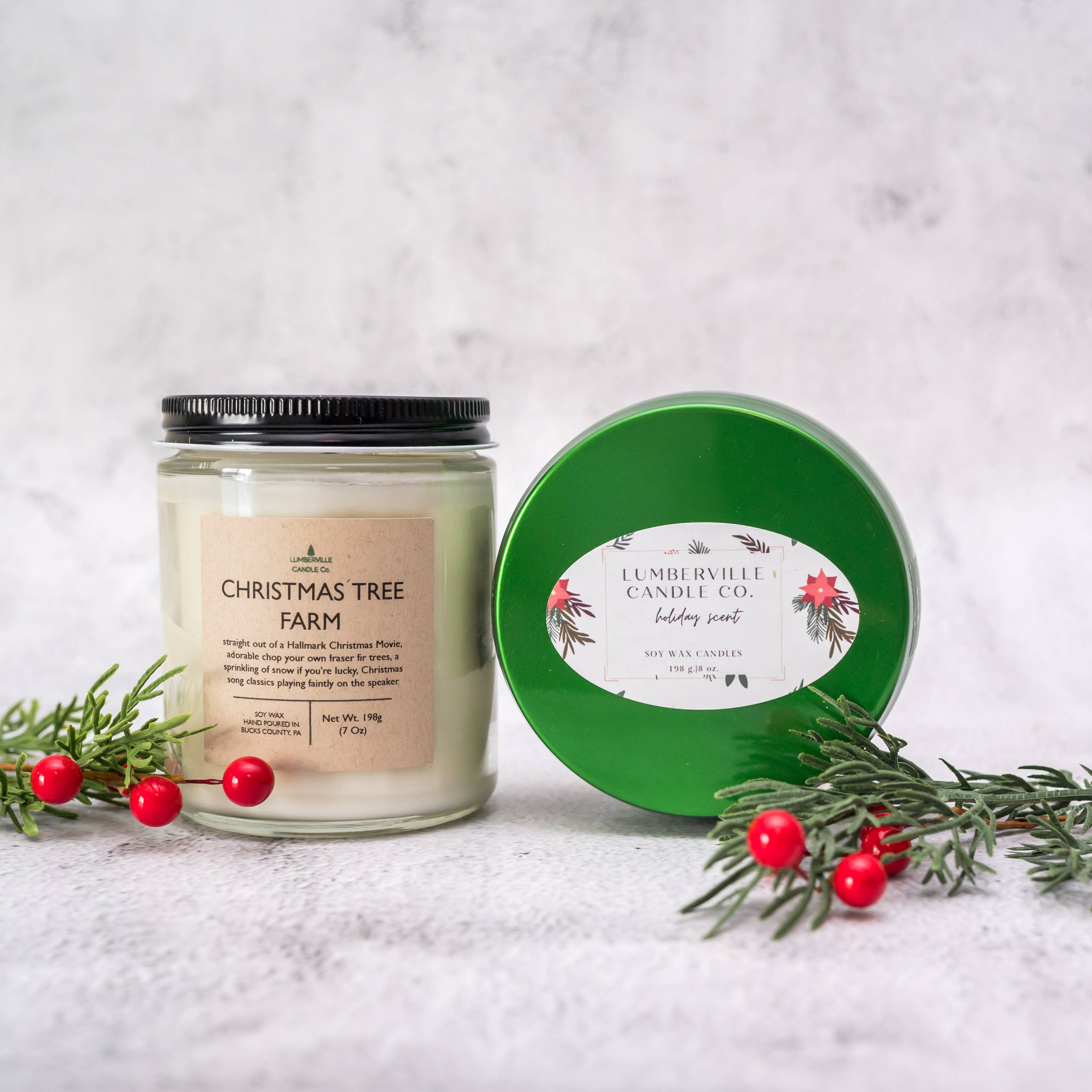 Lumberville Candle Co. – wholesale Jar/filled candle – Christmas Tree Farm4