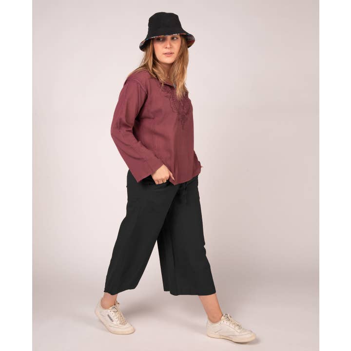 Soul Flower - Wholesale Bucket hat – Women's - Reversible Rainbow and Black Canvas Bucket Hat4