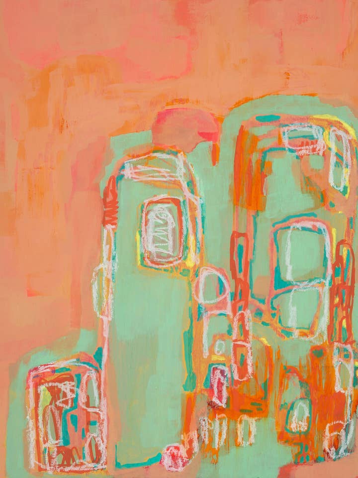 Kunstdruck "Sunset City" für den Großhandel von Art by Ashley Reynolds