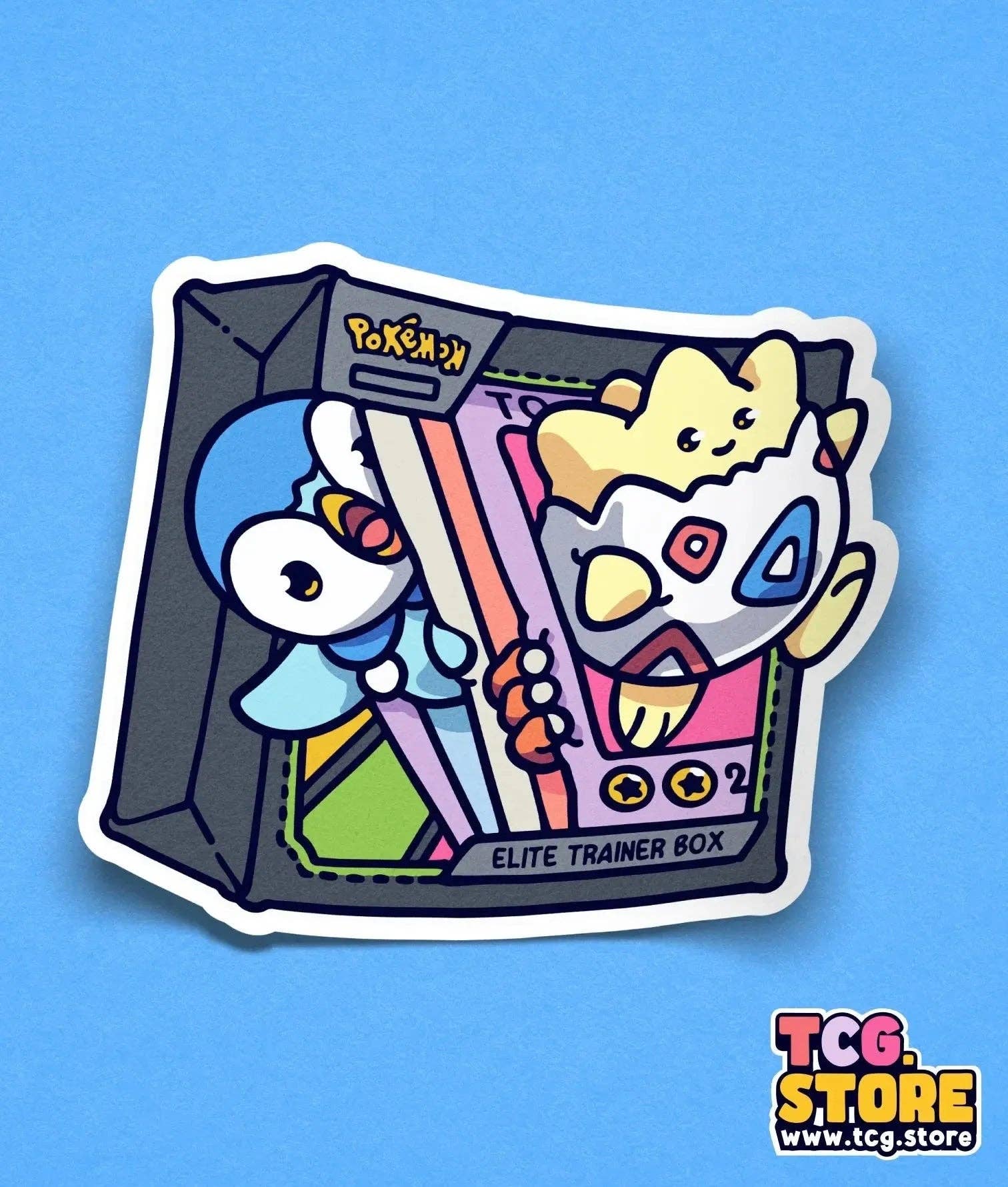 Elite Trainer Box Pokémon Sticker for wholesale by TCG.Store - TCGDOTSTORE