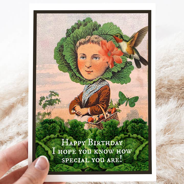 Birthday Card. I Hope You Know How Special You Are. Vintage. for wholesale by Cheerful Whimsies