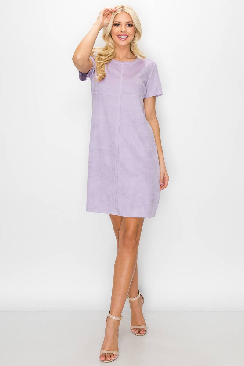 Joh Apparel - Vente Robe – femme - Robe extensible à col rond Audrey sans poches1