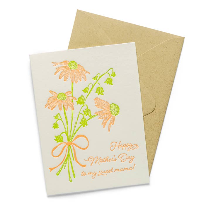 Sweet Mama | Letterpress Greeting Card | Mother's Day for wholesale by Color Box Design & Letterpress