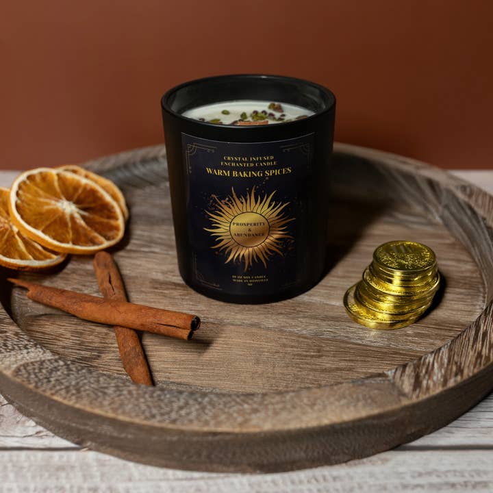 Amara Candles - Wholesale Jar/Filled Candle - Intention Wood Wick Soy Crystal Candle Collection7