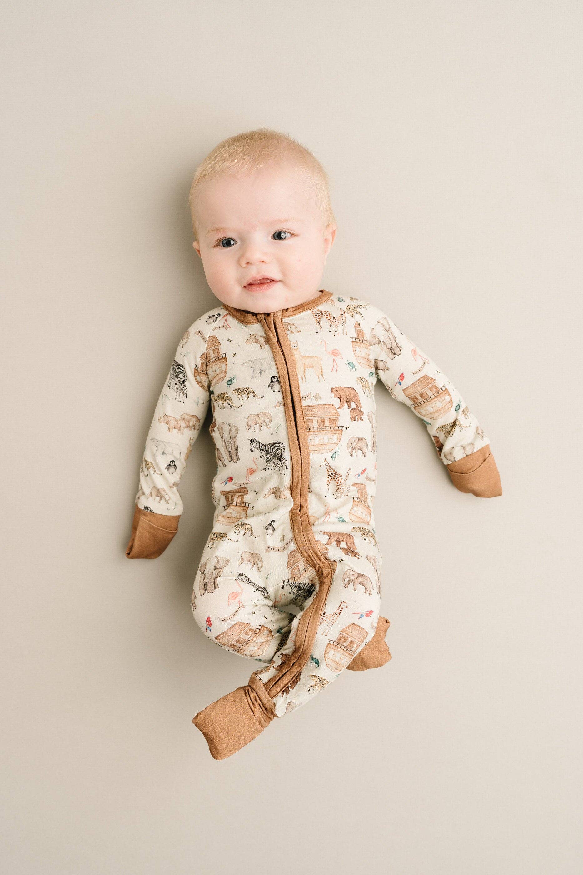 Little One Shop - Wholesale Sleepsuit - Baby - Noah's Ark Bamboo Sleeper9