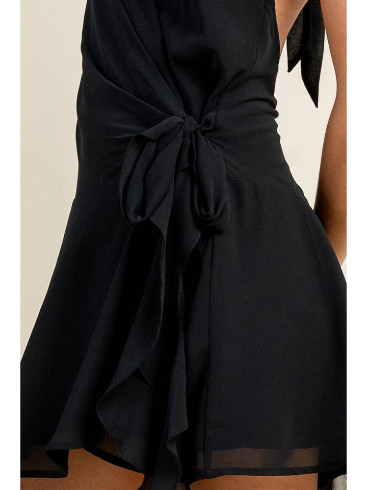 PRIVY - Wholesale Dress - Women's - BD13069E_DROP WAIST WRAP HALTER DRESS9