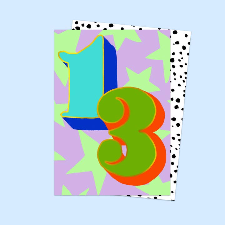 13th Birthday Card for wholesale by Eleanor Bowmer
