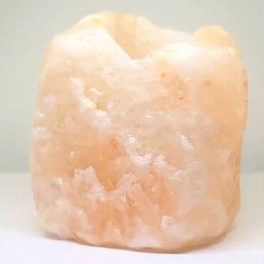 Bougeoir au sel de l'Himalyan pour la vente par The Salt Parlour