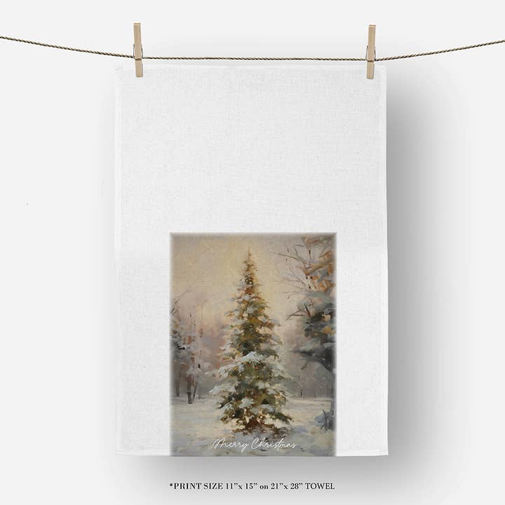 Porter Lane Home - Wholesale Tea Towel - Merry Christmas Tree Tea Towel4