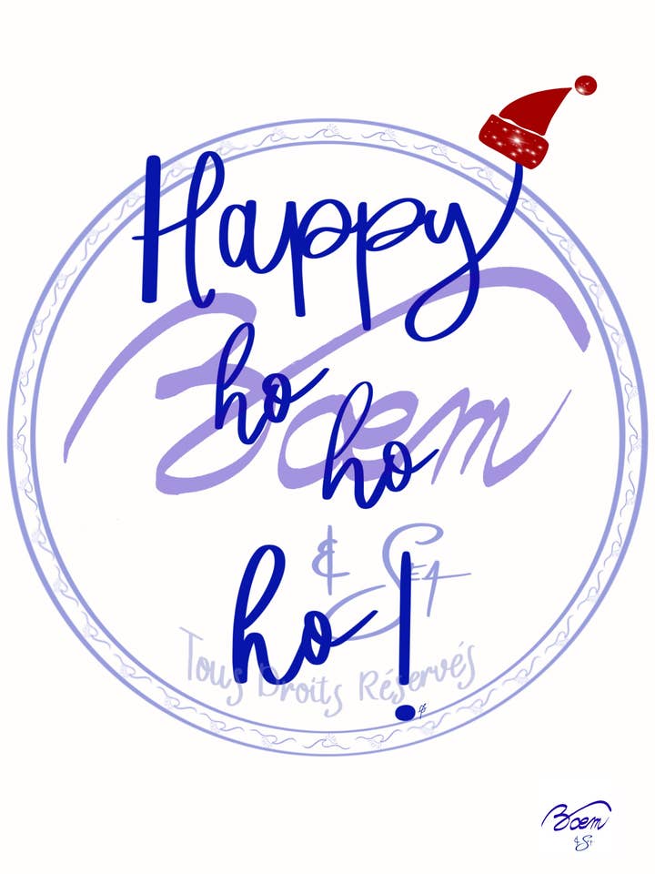Biglietto di Natale - Ho Ho Ho! per la vendita all'ingrosso da parte di BOĒM & SEA