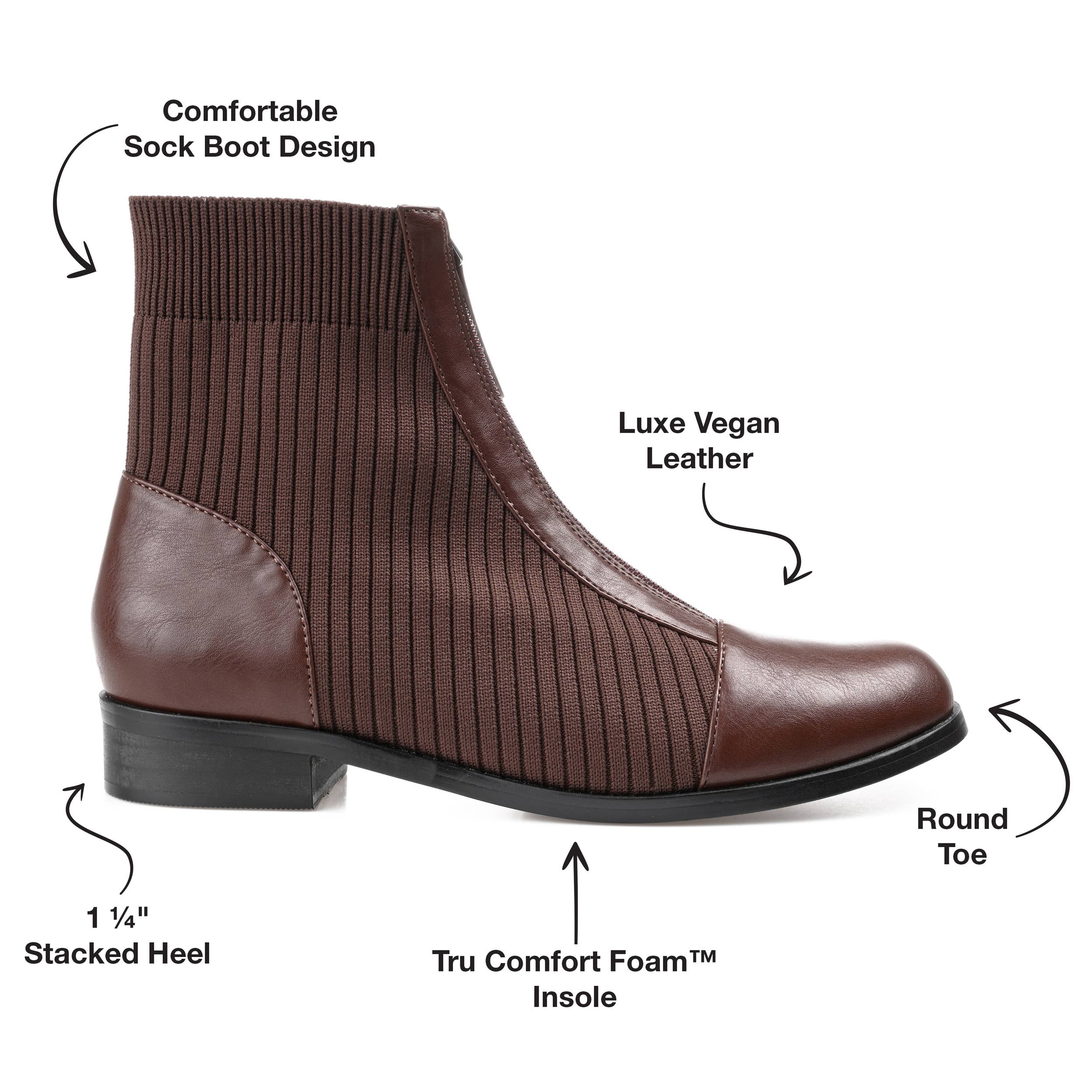 Journee - Wholesale Booties - Women's - Journee Collection Women's Tru Comfort Foam™ Bexlie Bootie9