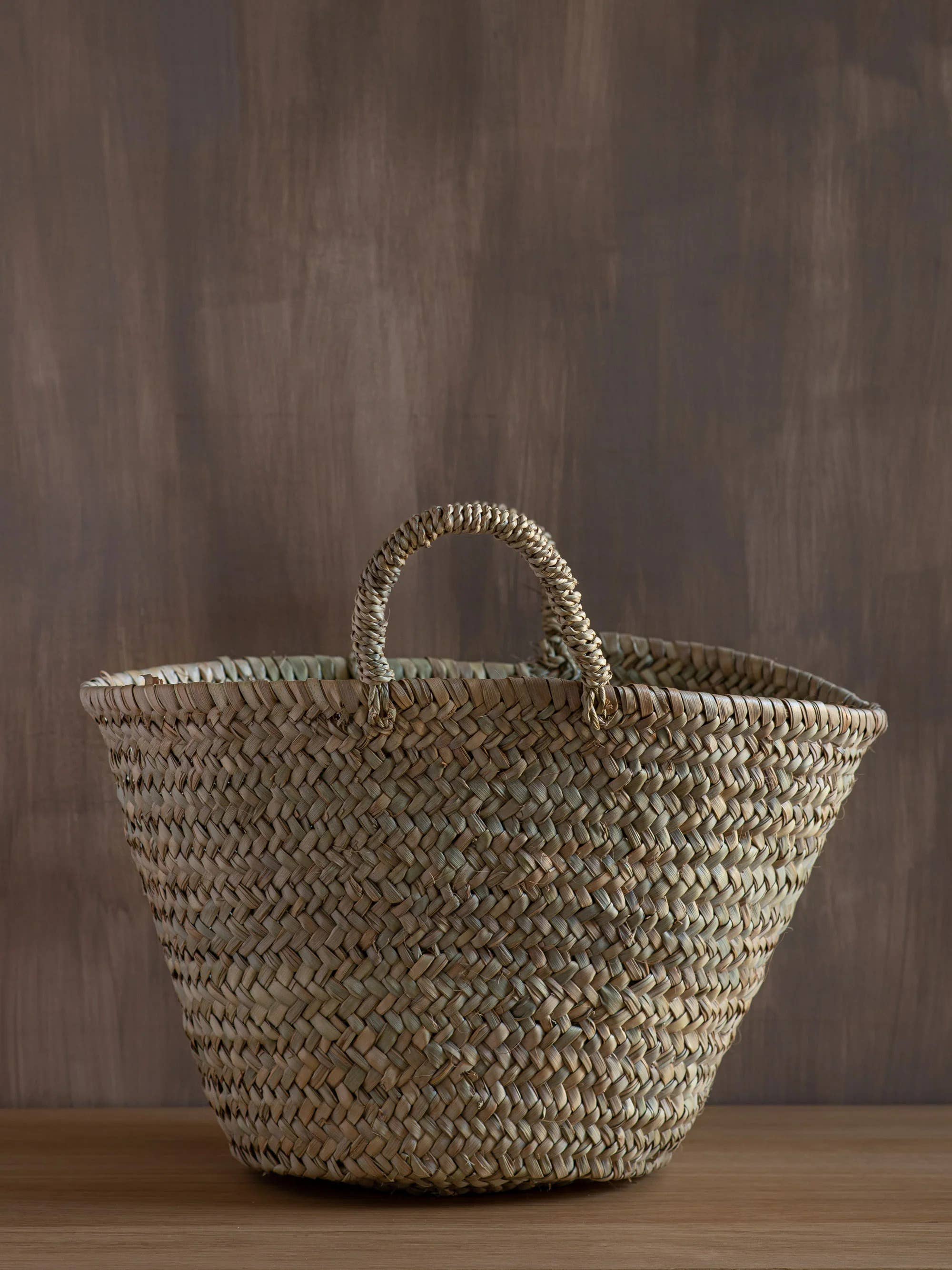 High crafty - Wholesale Basket - Handwoven Palm Leaves Basket – Moroccan Shopping Basket 6