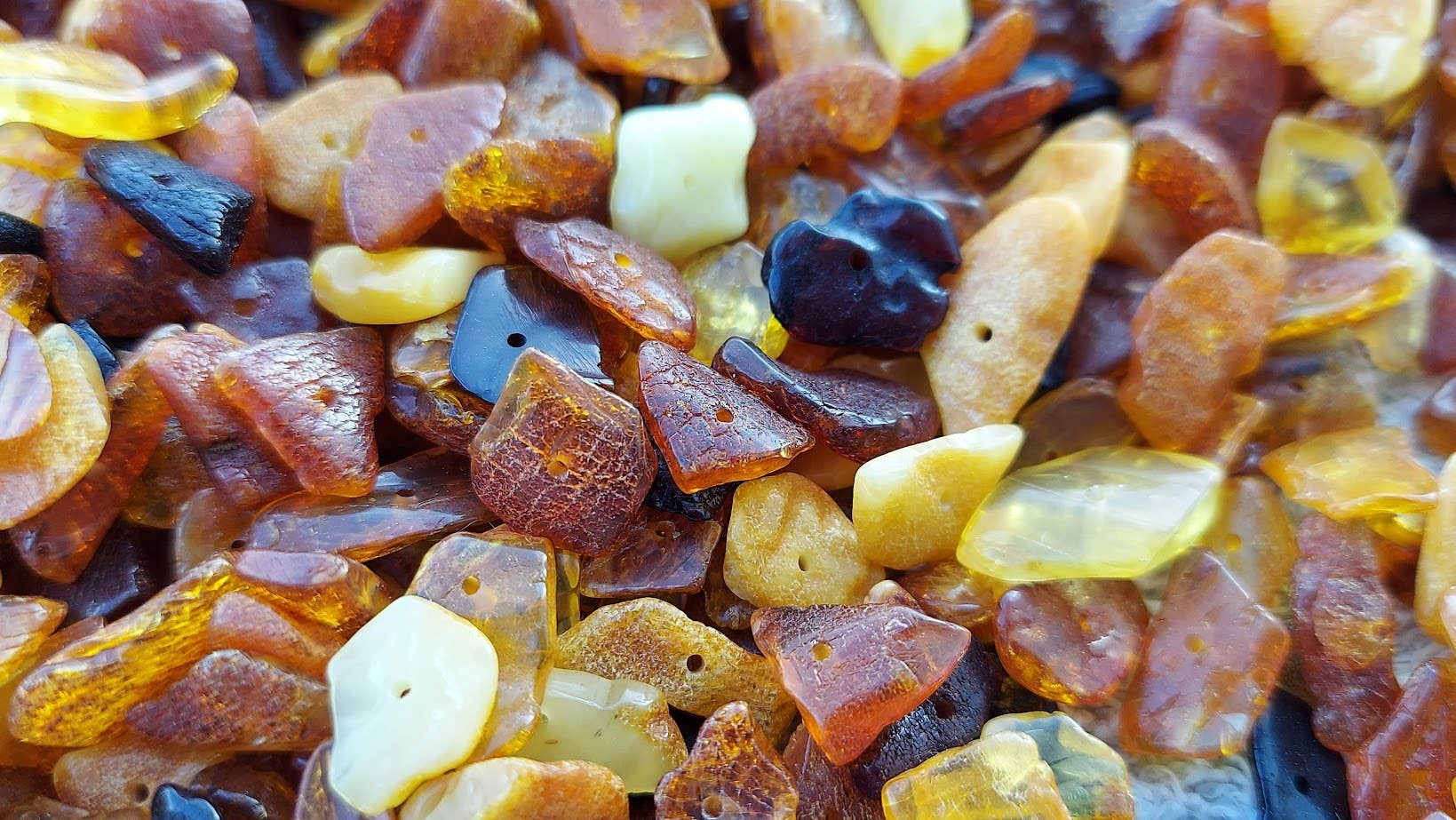Amber Auksas - Wholesale Beads - Genuine Mixed Baltic Amber Loose Beads for DIY ♥️GIA4