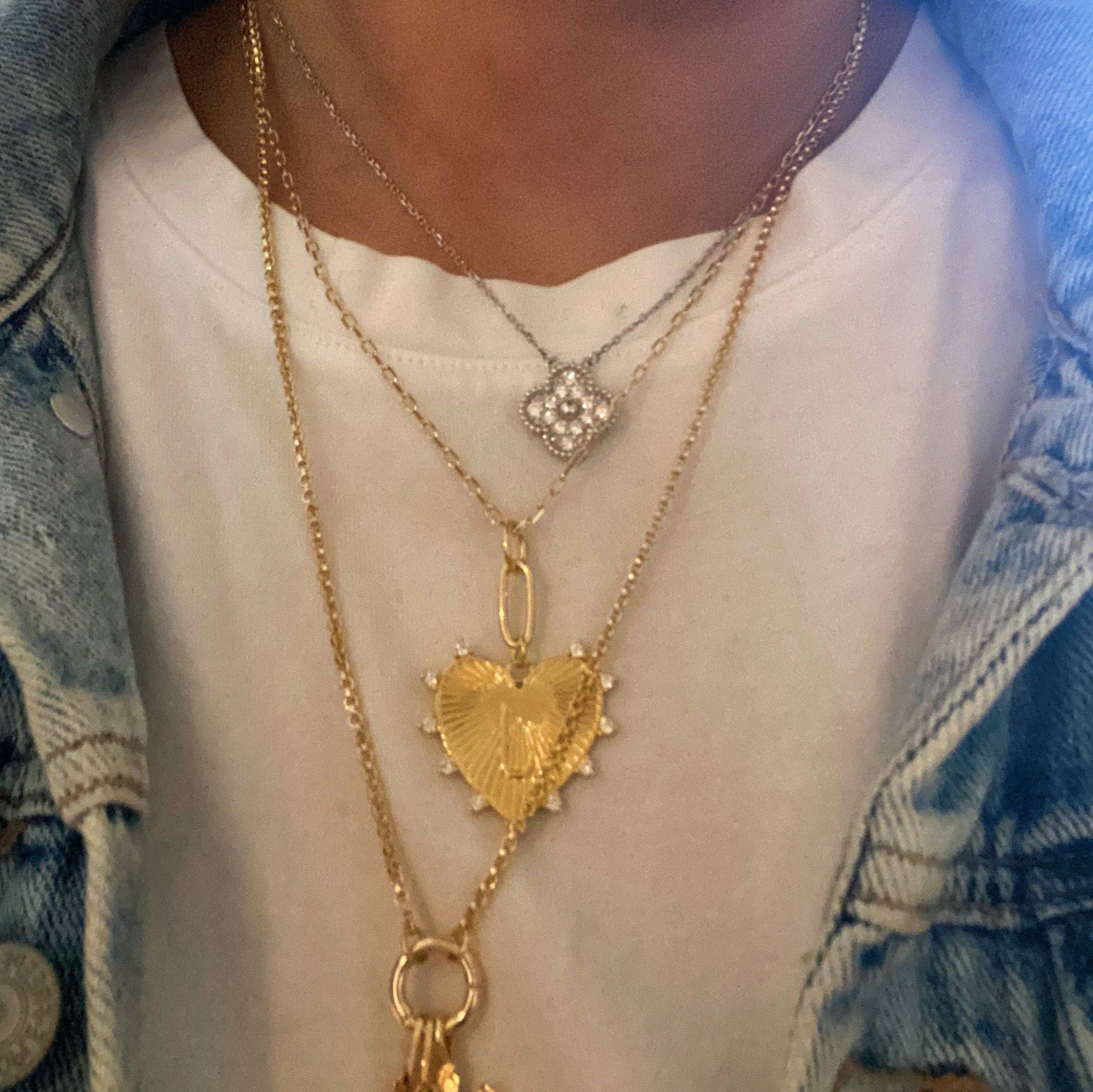 Ellison+Young - Wholesale Pendant/Charm Necklace - Clip Hanging Initial Heart Necklace16